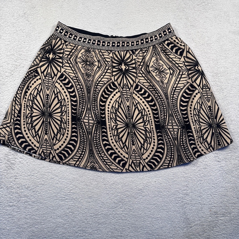 Vintage Y2K Flying Tomato Mini Skirt Geometric Print A-Line Skater Women's Large